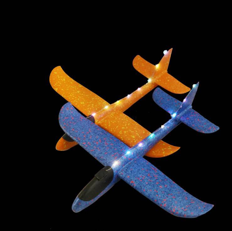 Diy Kids Toys Hand Throwing Glider Epp Foam Plane With Light